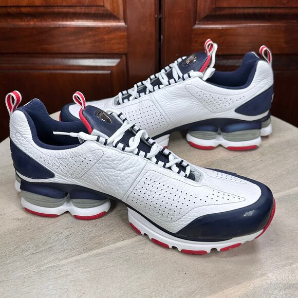 Reebok New England Patriots Men’s Size 10 RB 706 FLU Sneakers White Navy NEW NIB - Picture 7 of 15